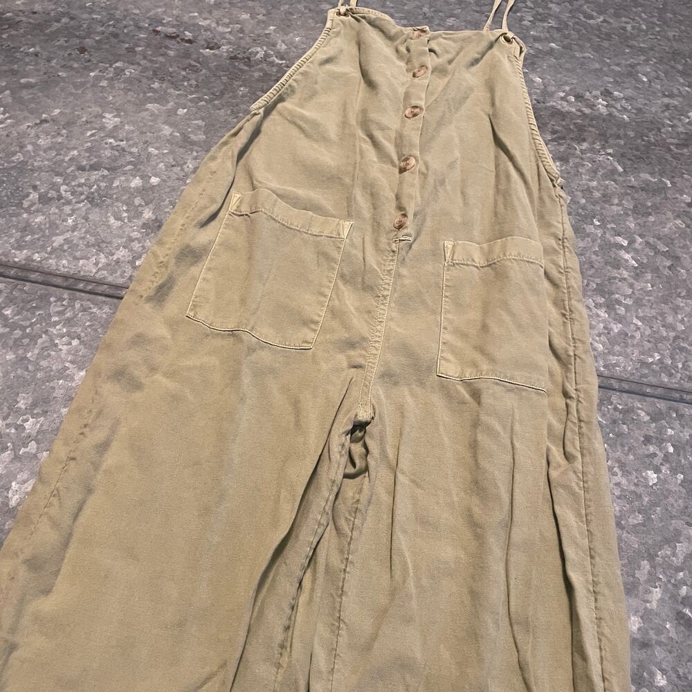 Billabong Beach Cruiser Jumpsuit Utility Overalls Womens Small Sage Green - Picture 4 of 13